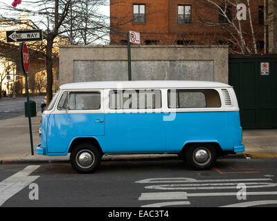 Classic Van volkswagen, Brooklyn, NY Banque D'Images