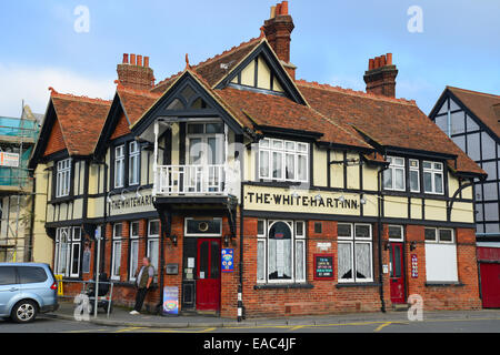 The White Hart Inn, Dover Road, East Cowes (île de Wight, Angleterre, Royaume-Uni Banque D'Images