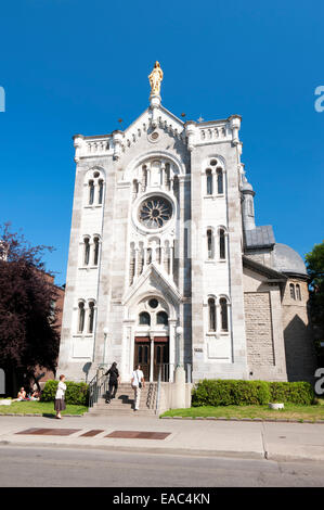 Notre Dame de Lourdes Chapelle, Montréal, province de Québec, Canada. Banque D'Images