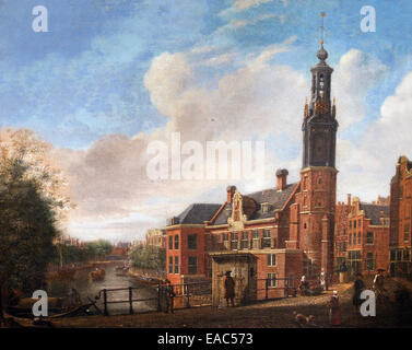 La tour de la monnaie ( ) à Amsterdam Jan Ekels l'Aîné 1724 -1781 Pays-Bas Néerlandais Banque D'Images