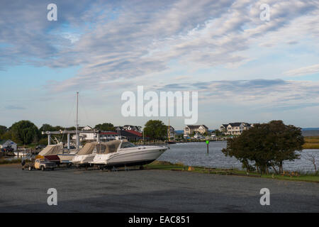 Knapps Narrows, Tilghman Island Maryland USA Banque D'Images