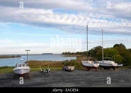 Knapps Narrows, Tilghman Island Maryland USA Banque D'Images