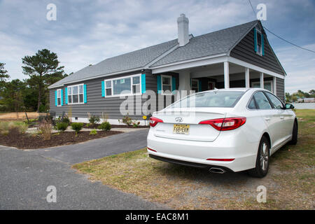 Une propriété à la fin du noyer noir Point Road sur Tilghman Island dans la région de Maryland USA Banque D'Images