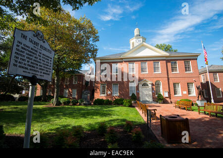 Le palais de justice du comté de Talbot à Easton, Maryland USA Banque D'Images