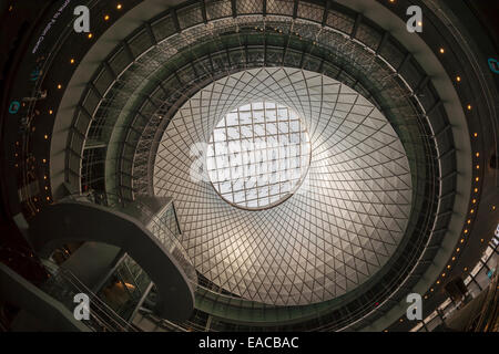 Le Ciel, Reflector-Net la pièce maîtresse du nouveau Centre de Fulton dans le Lower Manhattan à New York Banque D'Images