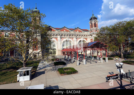 Ellis Island Immigration Museum New York Harbor Banque D'Images