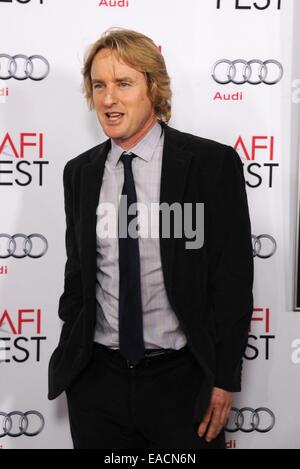 Los Angeles, CA, USA. 11Th Nov, 2014. Owen Wilson aux arrivées pour la premiere HOMESMAN le festival de 2014, le Kodak Theater à Hollywood et Highland Center, Los Angeles, CA, 11 novembre 2014. Credit : Dee Cercone/Everett Collection/Alamy Live News Banque D'Images