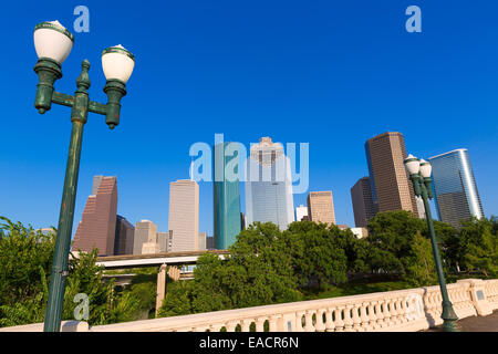 Toits de Houston Texas USA Pont St Sabine Amérique États-unis Banque D'Images