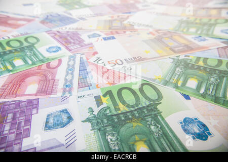 Texture de fond billets divers Banque D'Images