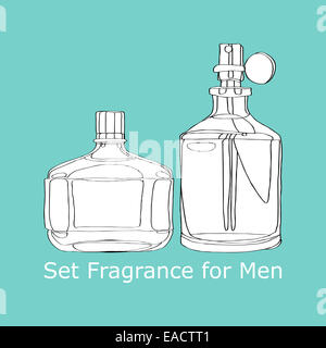 Set parfum pour hommes Banque D'Images