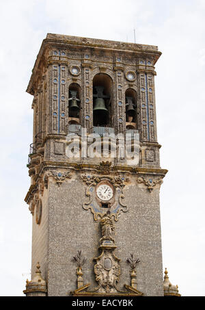 Église de Santa Maria de la Asuncion, Arcos de la Frontera, province de Cadiz, Andalousie, Espagne Banque D'Images