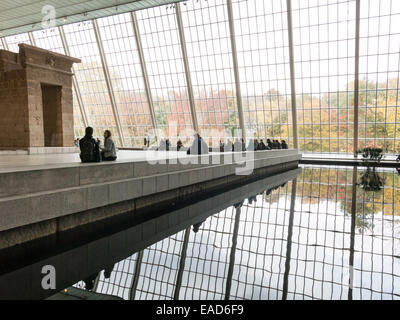 Le Metropolitan Museum of Art, Le Temple de Dendur, NYC Banque D'Images