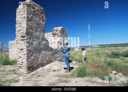 Fort Craig subit une restauration Banque D'Images