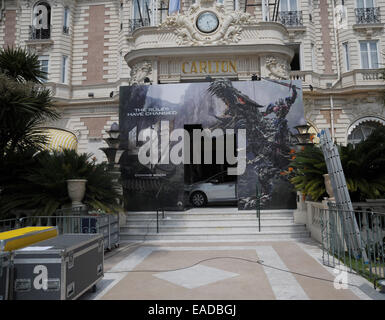 Les préparatifs pour le 67e Festival du Film de Cannes comprend : atmosphère Où : Cannes, France Quand : 10 mai 2014 Banque D'Images