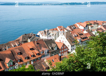 Vue sur la ville de Meersburg au Bodensee (Lac de Constance) en Allemagne Banque D'Images