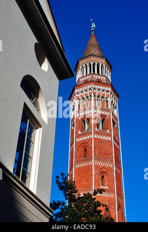 L'Italie, Lombardie, Milan, San Gottardo in Corte Église, Beffroi ; Banque D'Images