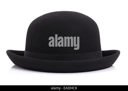 Bowler hat isolé sur fond blanc Banque D'Images