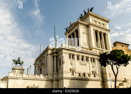 Monument Victor Emmanuel, alias 'Gâteau' Rome Italie Banque D'Images