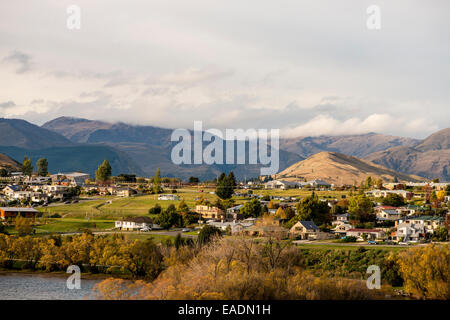 Le lac Wakatipu, Frankton Banque D'Images