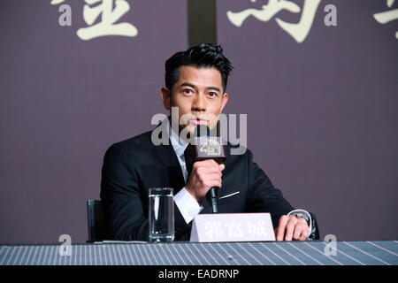 Aaron Kwok assiste au 51ème golden horse Award en tant que juge à Taipei, Taiwan, Chine, le 12 novembre, 2014. Banque D'Images