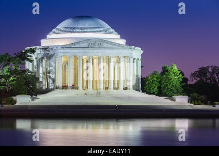 Le Thomas Jefferson Memorial est un mémorial présidentiel à Washington, D.C, dédié à Thomas Jefferson. Banque D'Images