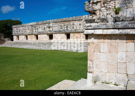 Les moniales de Quadrangle, Uxmal, Mexique, ruines Maya Banque D'Images