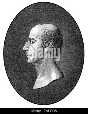 Johann Heinrich Jung ou Jung-Stilling, 1740-1817, un ophtalmologiste allemand, économiste et écrivain, Johann Heinrich Jung und Jung Banque D'Images