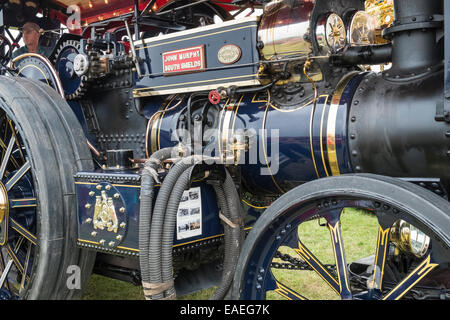 John Murphys fiers paons moteur de traction à vapeur (Renown) et de l'opérateur, Leicestershire, Angleterre, Royaume-Uni Banque D'Images