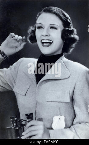 Eleanor Powell est une danseuse et actrice américaine du cinéma des années 1930 et 1940, connue pour son solo exubérant de claquettes. Banque D'Images