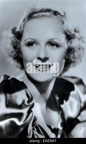 Gloria Stuart à partir d'une carte 1930 Ross Verlag Banque D'Images