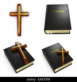 Les concepts religieux - Ensemble d'illustrations 3D. Banque D'Images