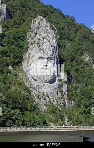 Rex Decebalus Sculpture Banque D'Images