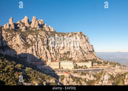 Monastère de Montserrat près de Barcelone, Catalogne, Espagne Banque D'Images