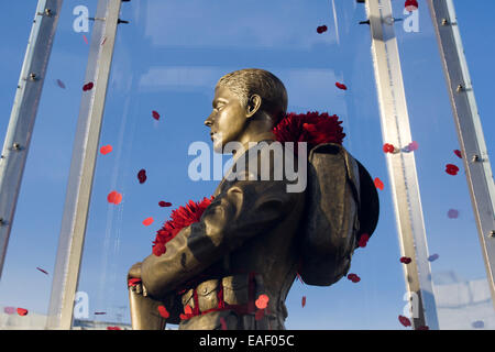 Le souvenir de chaque homme sculpture à Londres Banque D'Images