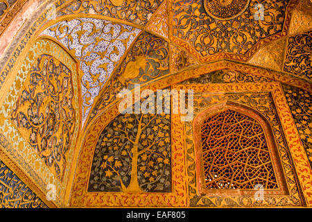 Le mausolée de l'empereur Akbar, Sikandra, Agra, Uttar Pradesh, Inde Banque D'Images