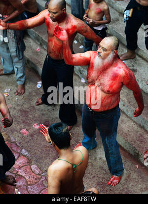 Les processions chiites achoura le dixième jour de Mouharram. Banque D'Images