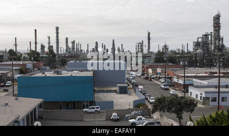 Los Angeles, Californie, USA. 15 Oct, 2014. Smoky creux, une ancienne zone industrielle qui devient un hub créatif dans la ville de El Segundo. © Ringo Chiu/ZUMA/Alamy Fil Live News Banque D'Images