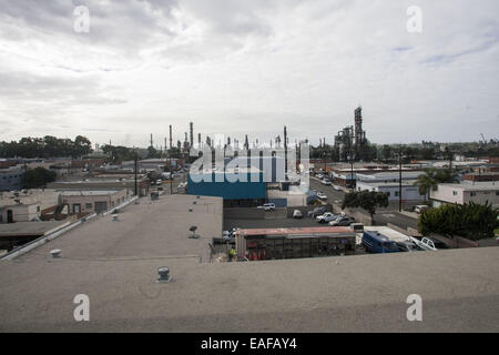 Los Angeles, Californie, USA. 15 Oct, 2014. Smoky creux, une ancienne zone industrielle qui devient un hub créatif dans la ville de El Segundo. © Ringo Chiu/ZUMA/Alamy Fil Live News Banque D'Images