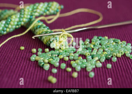 Collier en perles et l'épars Banque D'Images