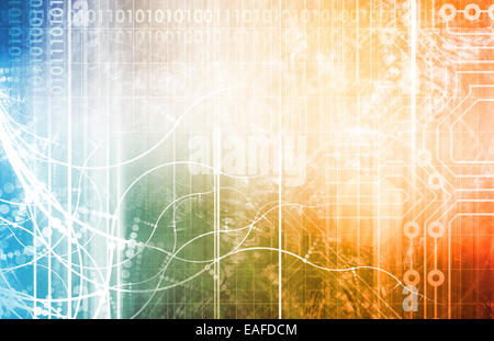 Technologie futuriste comme un Concept Art d'arrière-plan Banque D'Images