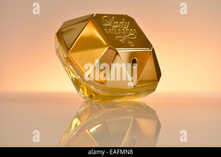 Bouteille de parfum Lady Million par Paco Rabane Banque D'Images