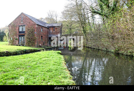 Froghall quai du Canal Caldon Froghall Stoke-on-Trent Staffordshire Banque D'Images