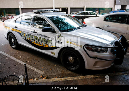 Montgomery Alabama voiture de police Banque D'Images