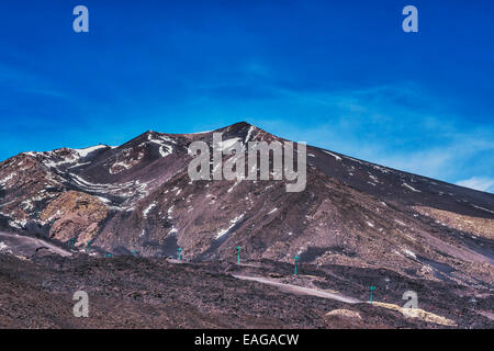 Le 21 juin 2013 l'Etna a été ajouté à la liste des sites du patrimoine mondial de l', Sicile, Italie, Europe Banque D'Images