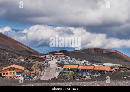 Monte Silvestrie Inferiore sur le côté sud de l'Etna, en Sicile, Italie, Europe Banque D'Images