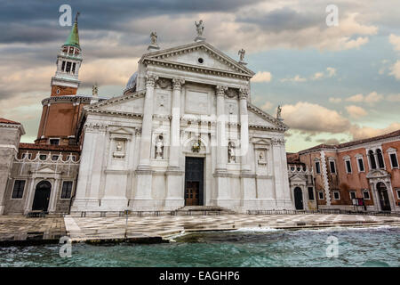La grande église de San Giorgio Maggiore, à Venise, Italie Banque D'Images