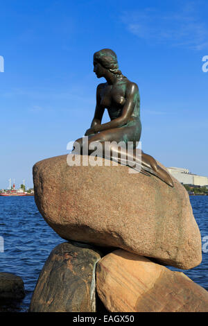 Statue de la Petite Sirène, Copenhague, Danemark, Europe Banque D'Images