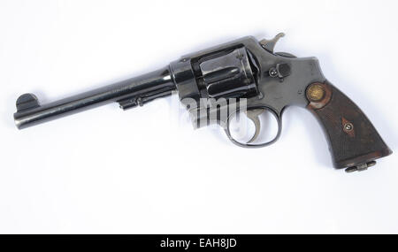 Smith et Wesson revolver de WW1 Délivrée à membre de la Royal Flying Corps Banque D'Images