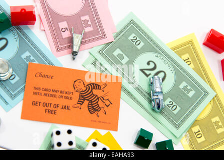 Jeu de Monopoly Banque D'Images