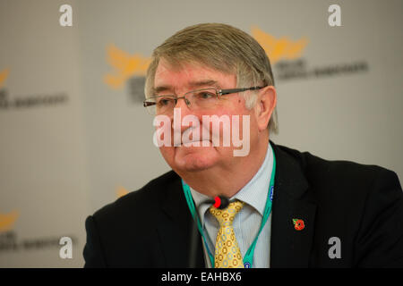 Aberystwyth, Pays de Galles, Royaume-Uni. 15 novembre, 2014. Roger Hugh Williams, CBE, député, membre du Parlement (MP) pour la circonscription de Brecon et Radnorshire, au Parti des démocrates libéraux gallois Crédit : Conférence d'automne keith morris/Alamy Live News Banque D'Images